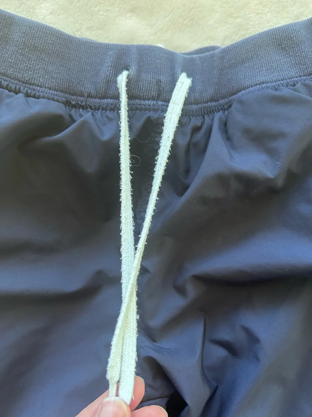 Old Navy Vintage Y2K Navy Blue Girls Jogger Track Pants with White Piping